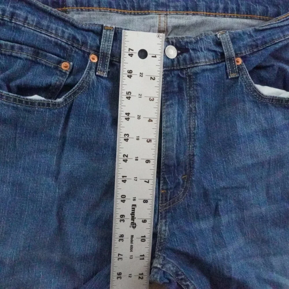 Levi's 559 Loose Straight Leg Jean Mens 36x29 Whiskered Medium StoneWash